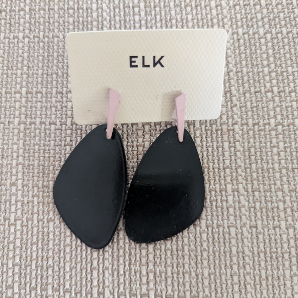 ELK Black and Multicolor Earrings Set - Picture 3 of 4